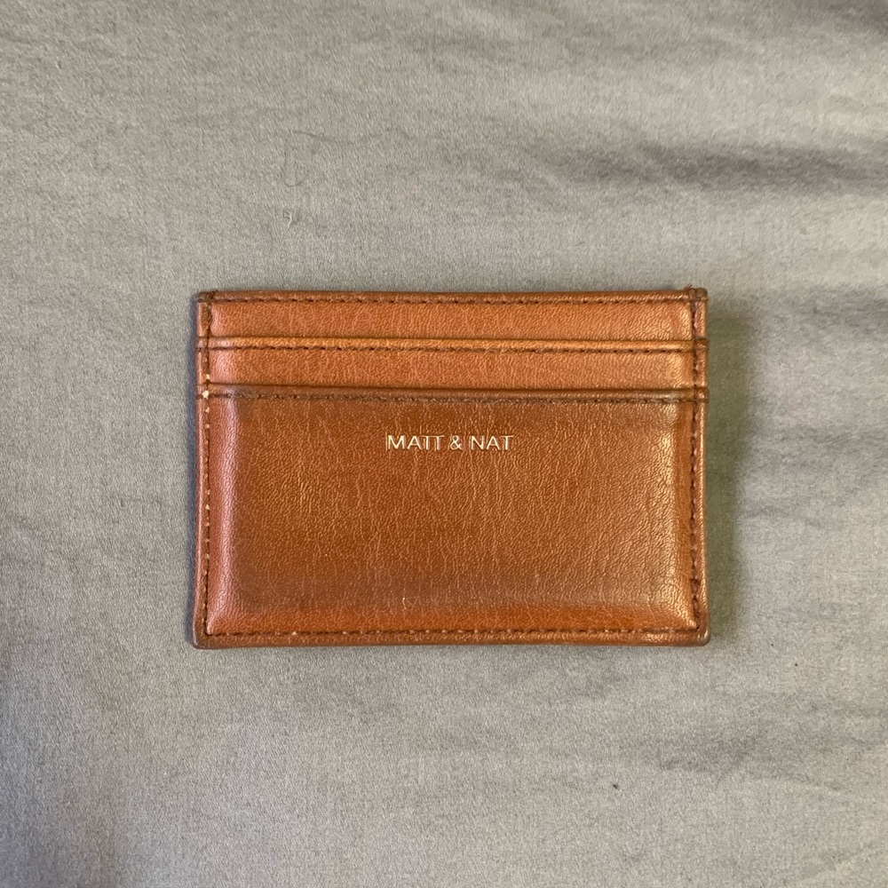 Matt & Nat Card Holder in Chili Matte